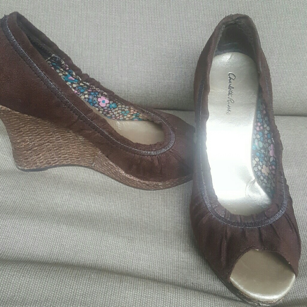 Charlotte Russe Brown Suede Shoes